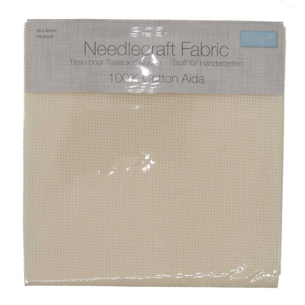 Trimits Needlecraft Fabric - 14 Count Aida (30x45cm)