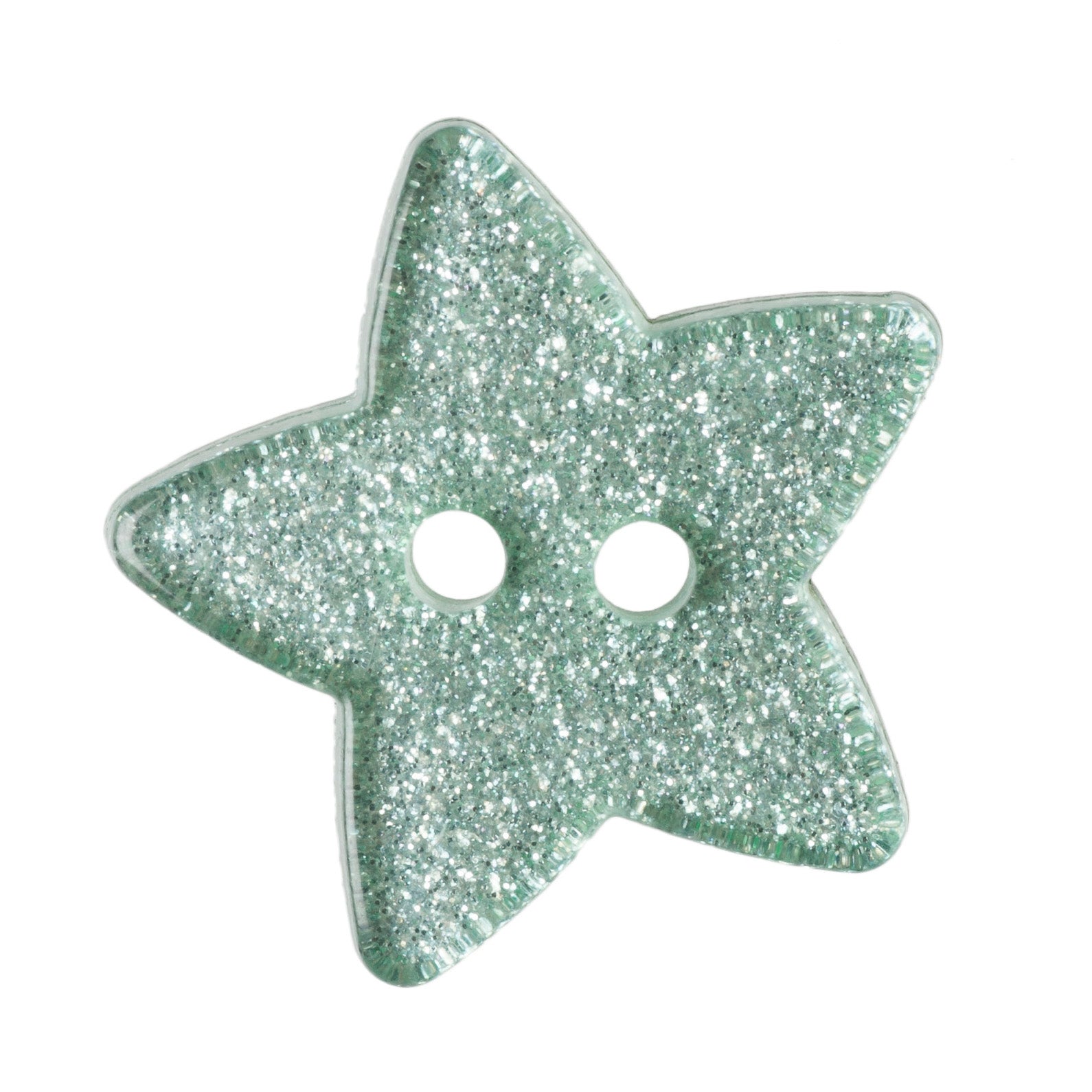Glitter Star Button - 18mm