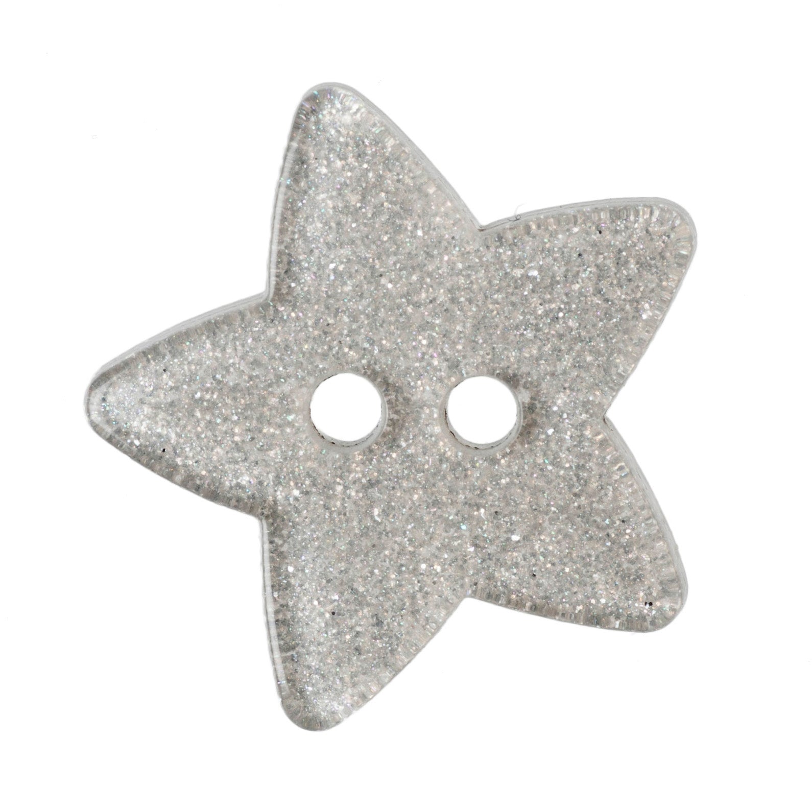 Glitter Star Button - 18mm