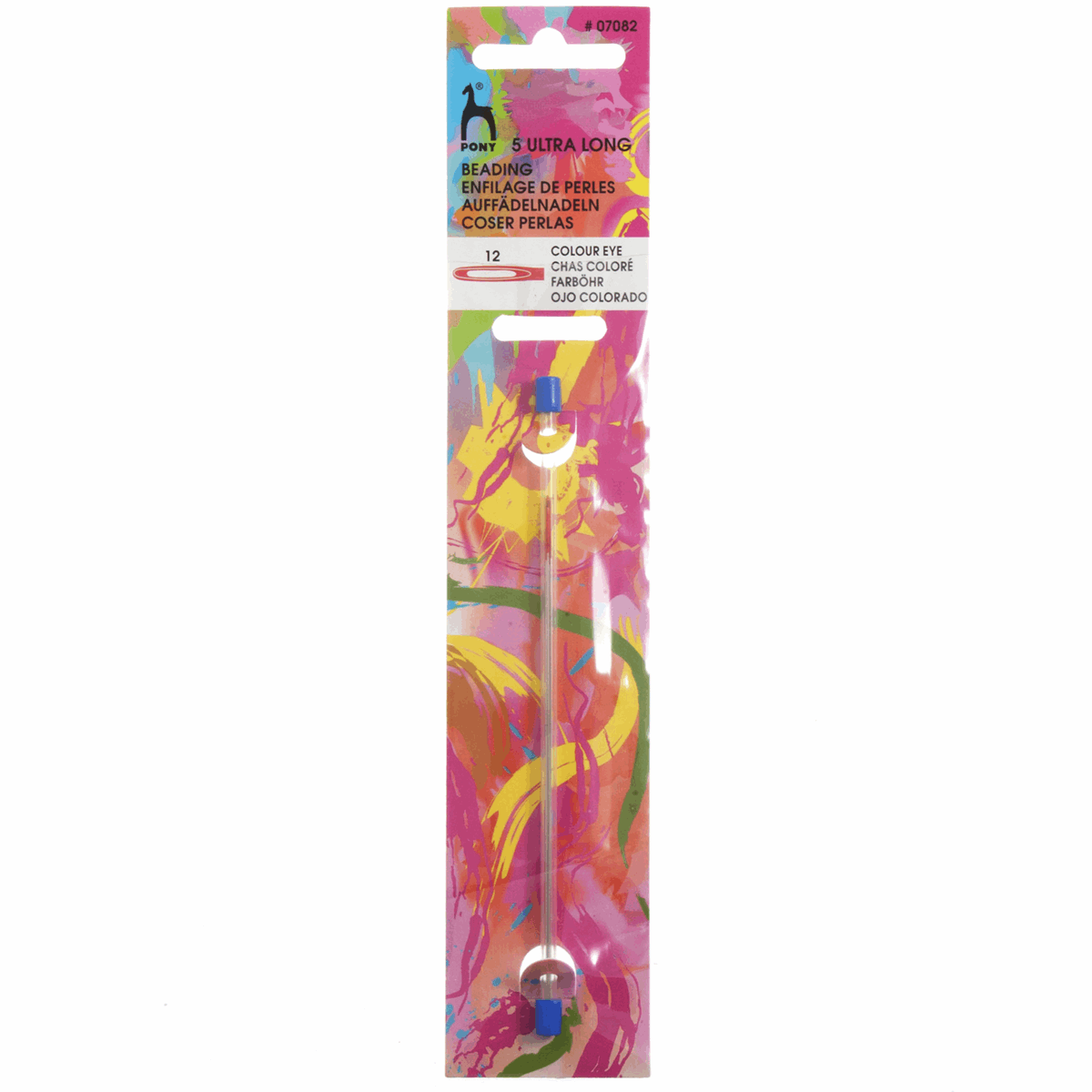 Pony Accessories Pony Pack of 5 Ultra Long Beading Needles with Colour-Coded Eye (Size 12) 8901003070828