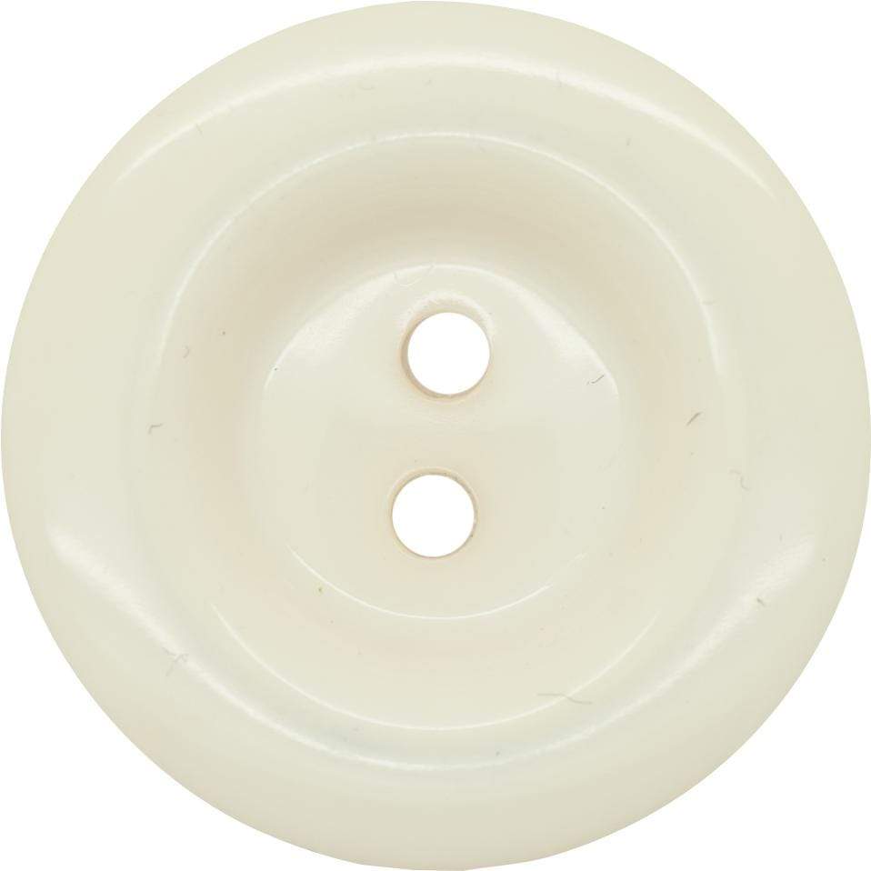 Jomil Buttons Cream Two Hole, High Shine Round Button (11mm) 27358114
