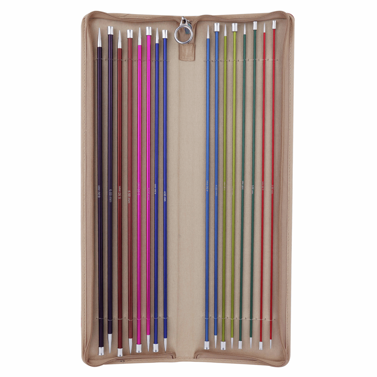 KnitPro Needles KnitPro Zing Single Point Knitting Needle Set - 40cm (Set of 8 Pairs) 8904086281723