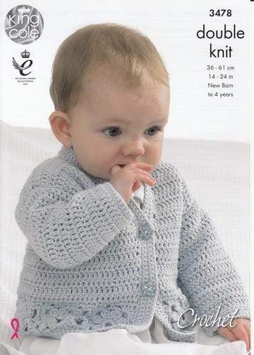 King Cole Patterns King Cole DK - Cardigan, Hooded Gilet, Long and Short Sleeved Sweaters (3478)