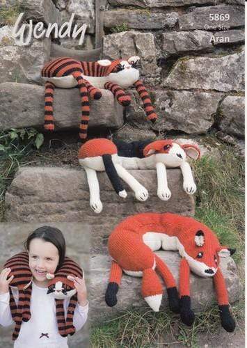 Wendy Patterns Wendy Aran with Wool - Animal Neck Pillows (5869) 5015832458696