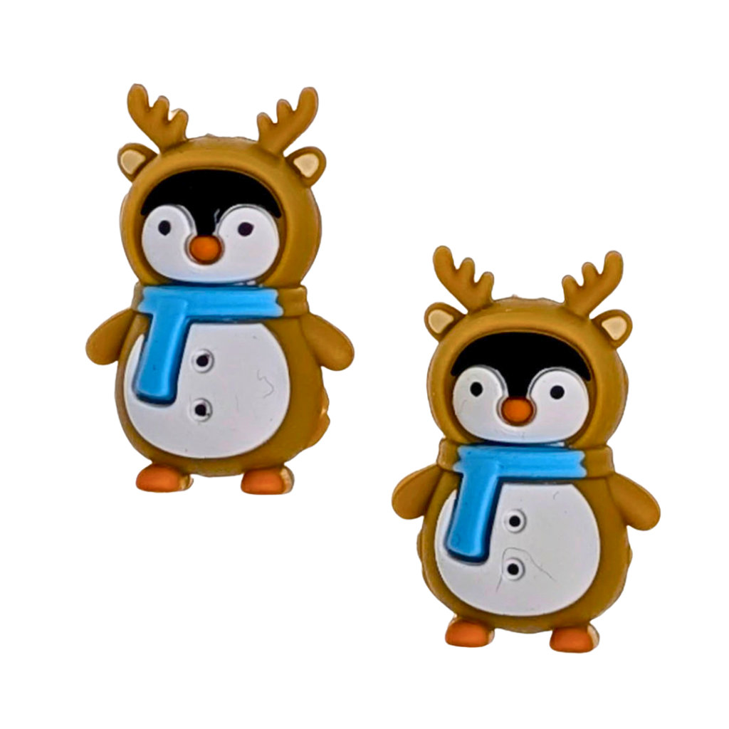 Needle Stoppers - Penguins in Reindeer Onesies