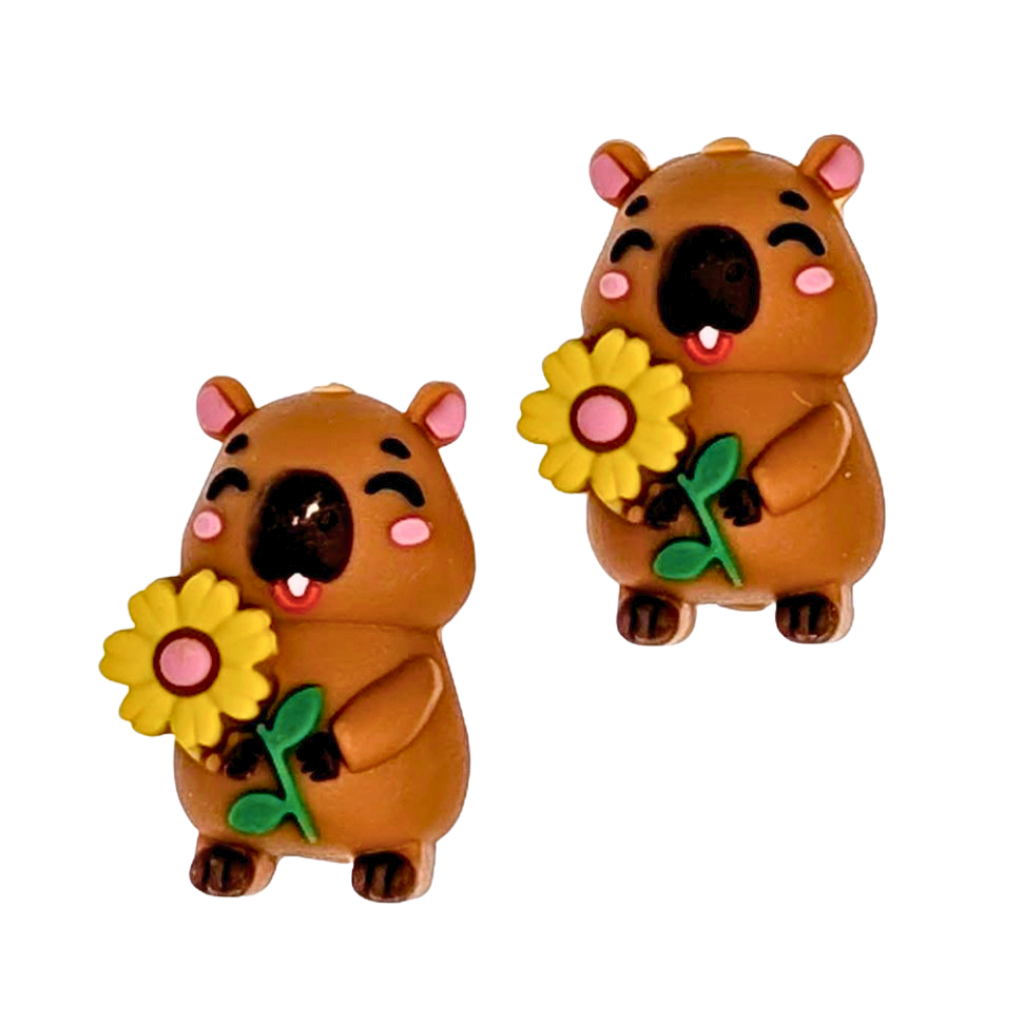 Needle Stoppers - Capybaras with Flowers