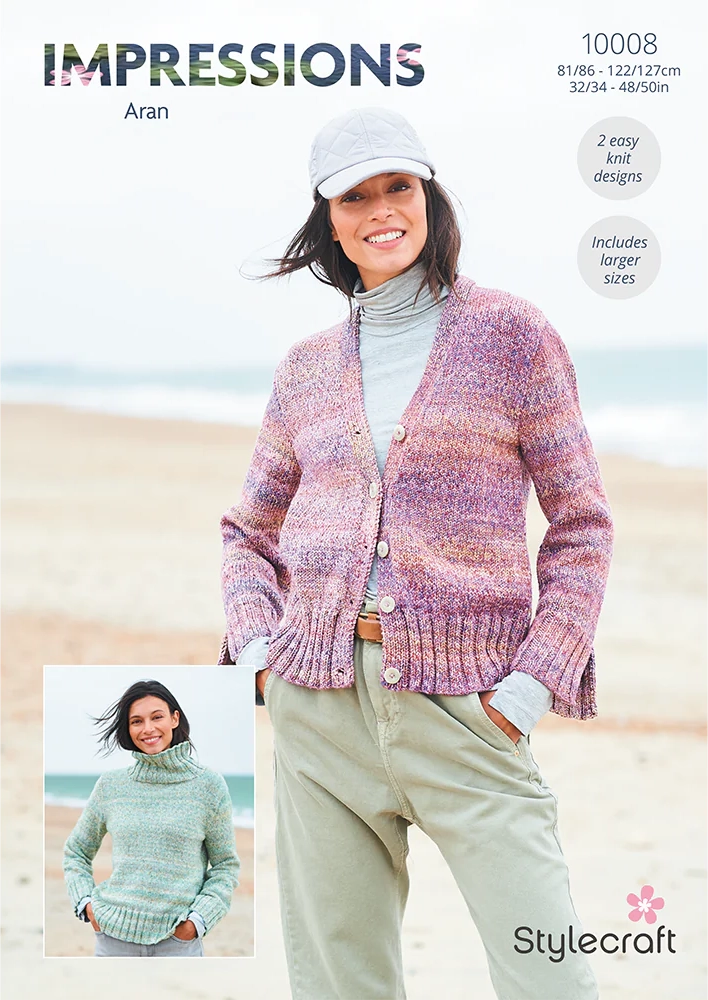 Stylecraft Impressions Aran - Sweater & Cardigan (10008)