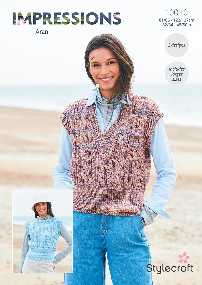 Stylecraft Impressions Aran - Tank Tops (10010)