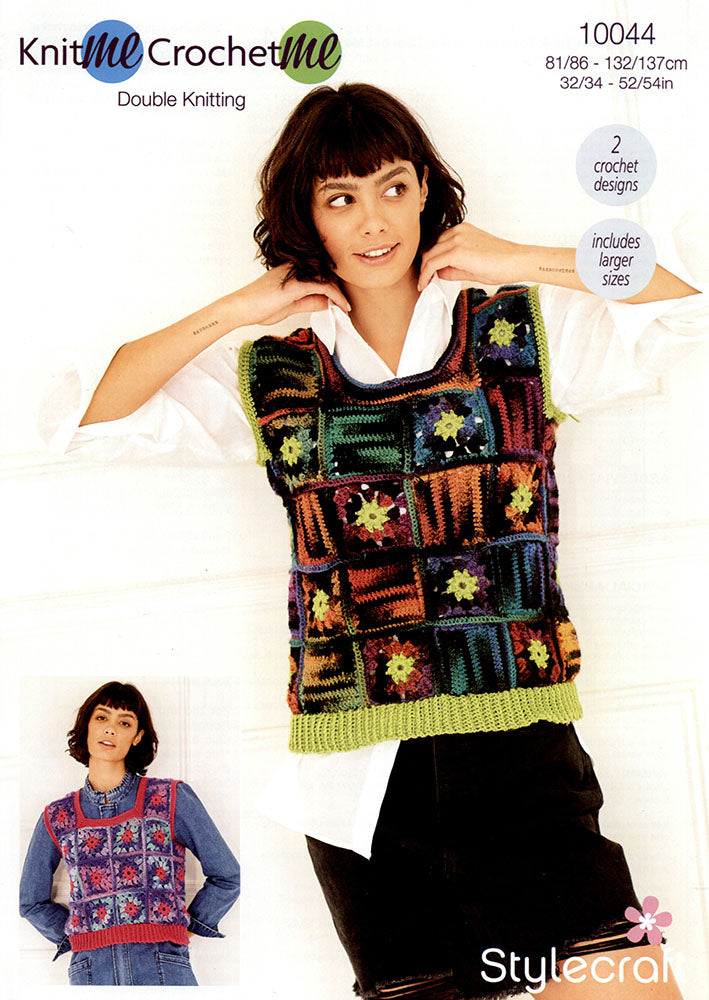 Stylecraft Knit Me, Crochet Me - Crochet Tank Tops (10044)