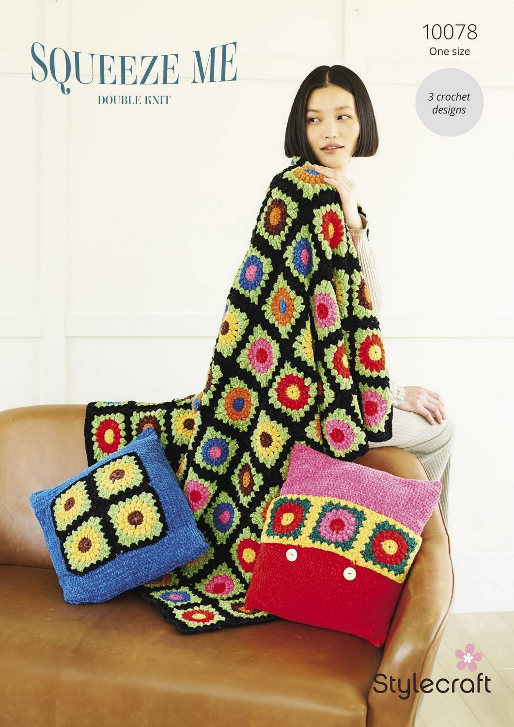 Stylecraft Squeeze Me - Crochet Blanket & Cushions (10078)
