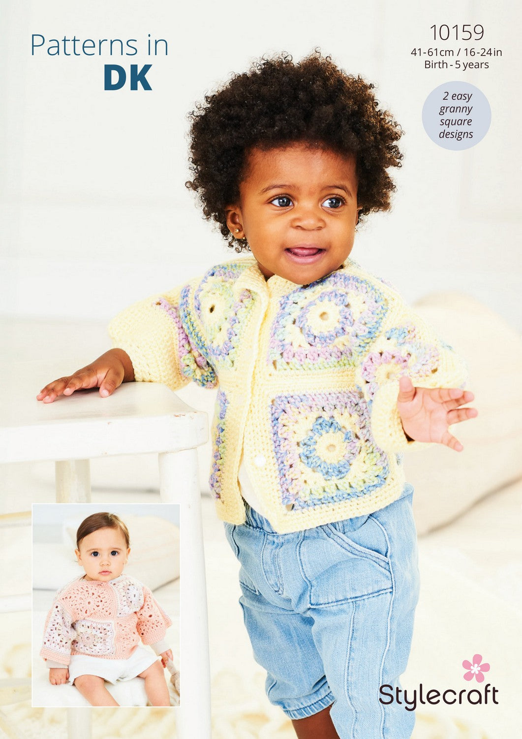 Stylecraft Soft Baby Easy Stripes DK & Bambino DK - Cardigan & Top (10159)