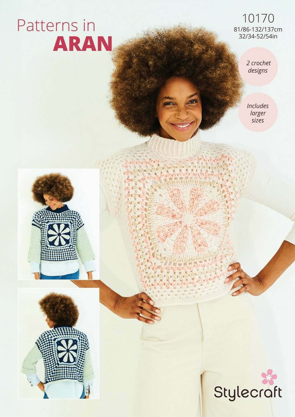 Stylecraft Grace & Serene Aran - Sweater & Tank Top (10170)