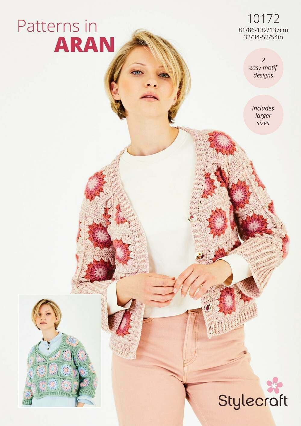 Stylecraft Grace & Serene Aran - Sweater & Cardigan (10172)