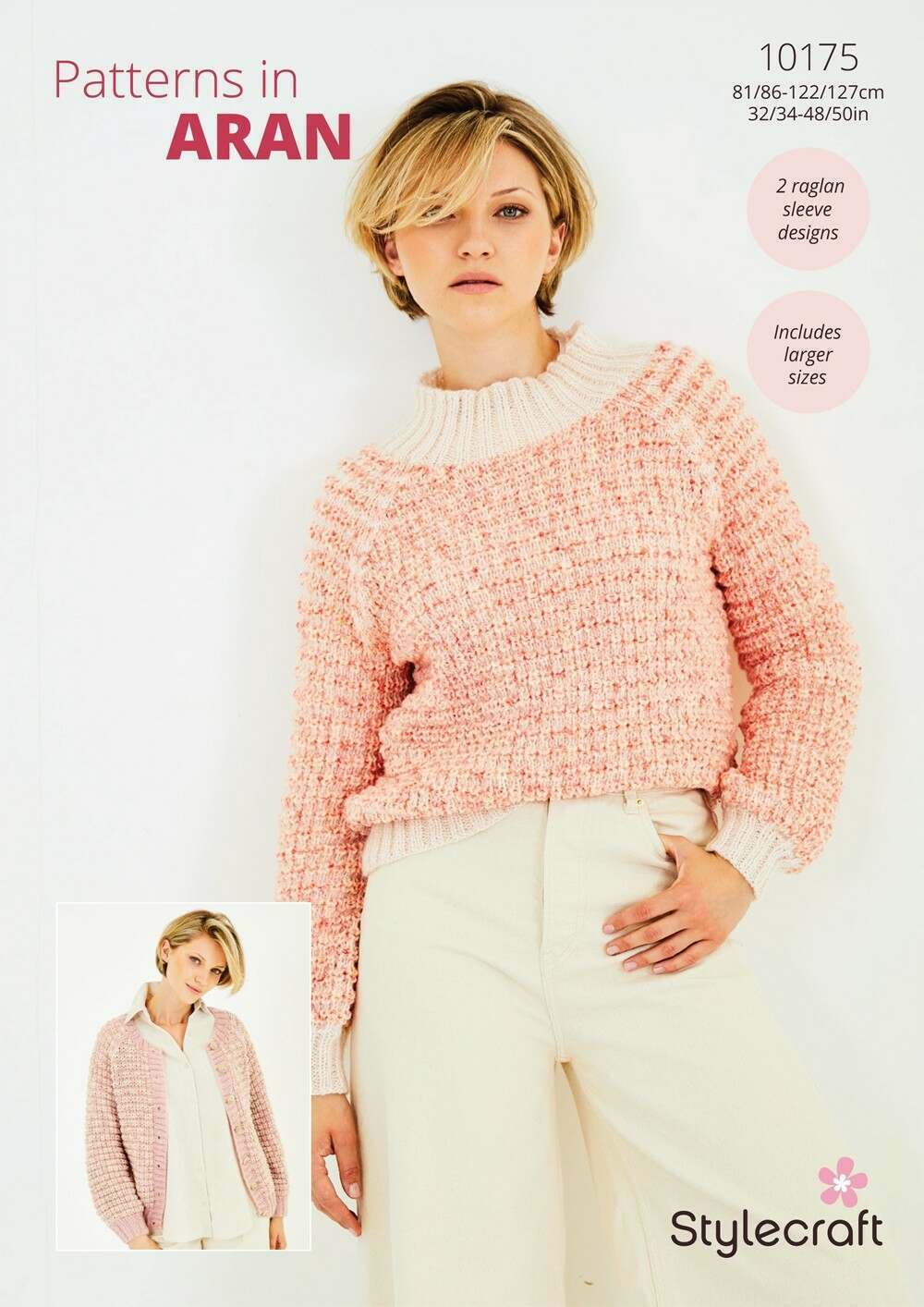 Stylecraft Grace & Serene Aran - Sweater & Cardigan (10175)