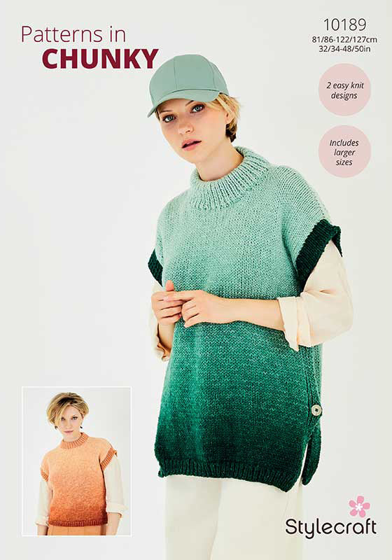 Stylecraft Horizon Chunky - Round & Turtleneck Tank Tops (10189)