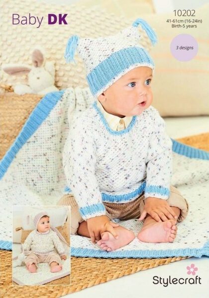 Stylecraft Bambino Dotty DK - Sweater, Hat & Blanket (10202)