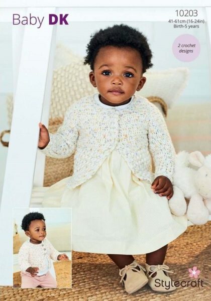 Stylecraft Bambino Dotty DK - Crochet Cardigans (10203)