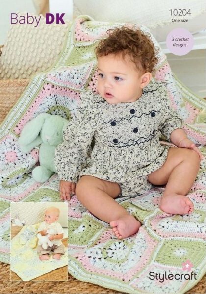 Stylecraft Bambino Dotty DK & Bambino DK - Crochet Blankets (10204)