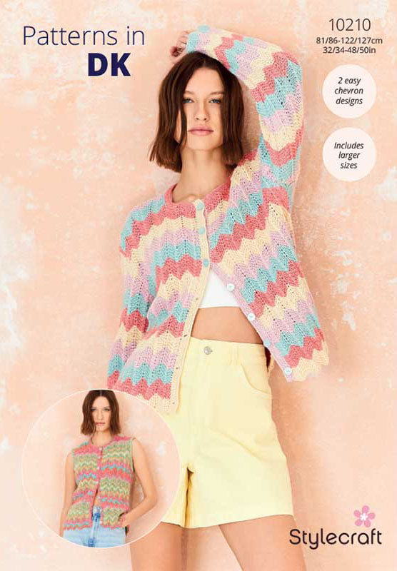 Stylecraft Cotton Twist DK - Waistcoat & Cardigan (10210)