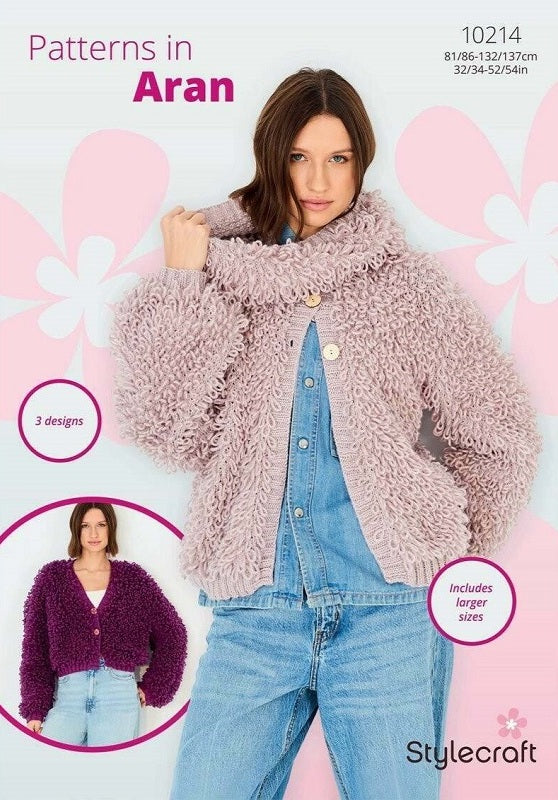 Stylecraft Special Aran - Loopy Stitch Cardigans & Snood (10214)