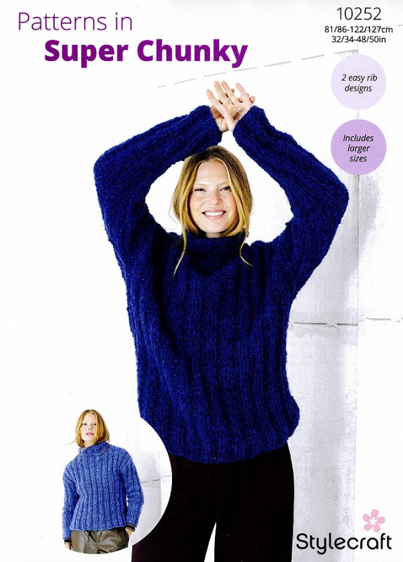 Stylecraft Cloudlike Super Chunky - Sweaters (10252)