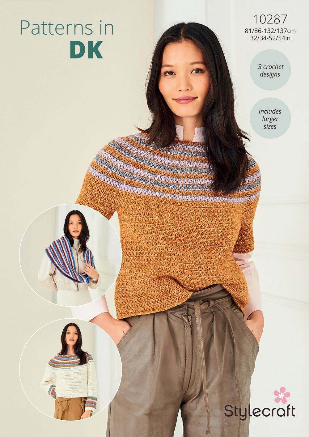 Stylecraft Naturals Pure Wool & Life DK - Sweater, Top & Cowl (10287)