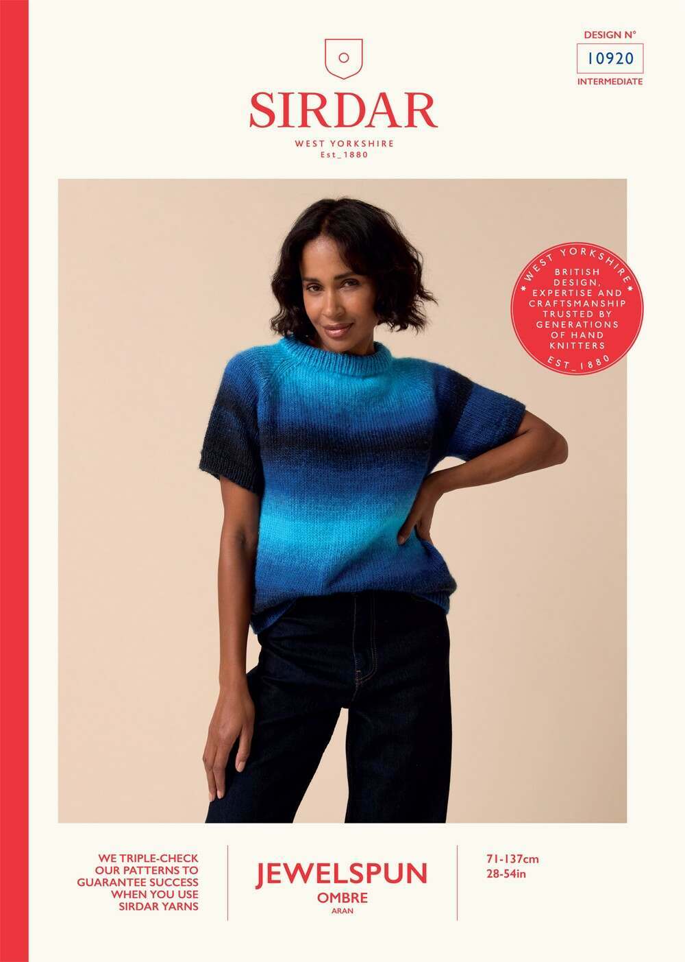 Sirdar Jewelspun Ombre Aran - Sweater (10920)