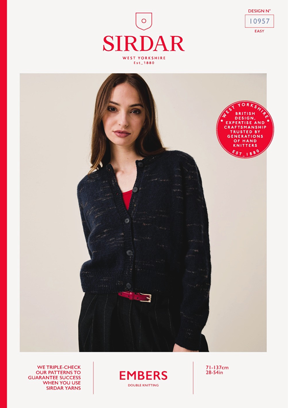 Sirdar Embers - Candlelight Cardigan (10957)