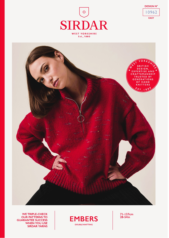 Sirdar Embers - Flashpoint Zip Sweater (10962)