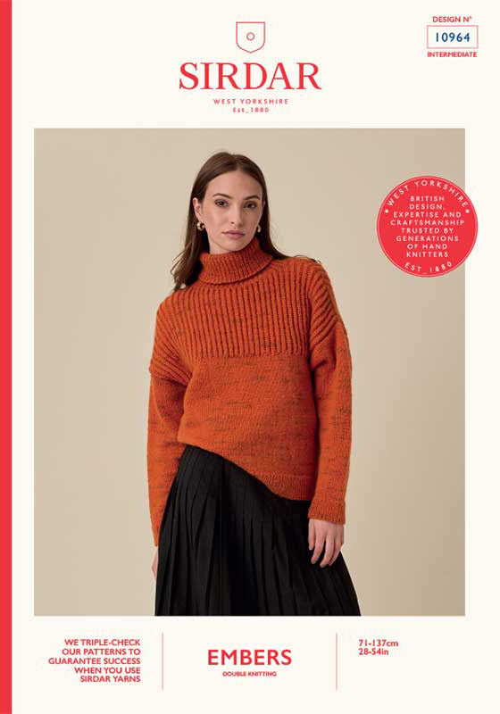 Sirdar Embers - Comet Roll Neck Sweater (10964)