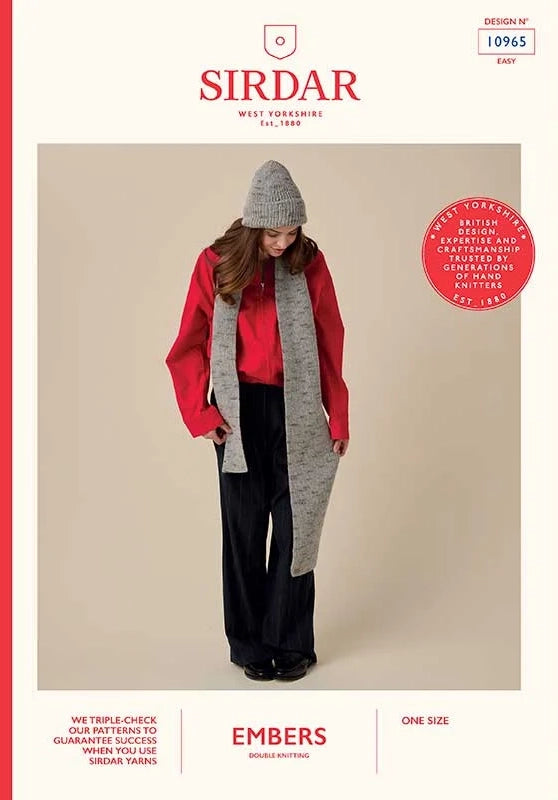 Sirdar Embers - Match Hat & Scarf Set (10965)