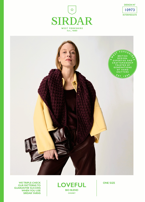 Sirdar Loveful Bio Blend Chunky - Canopy Shawl (10973)