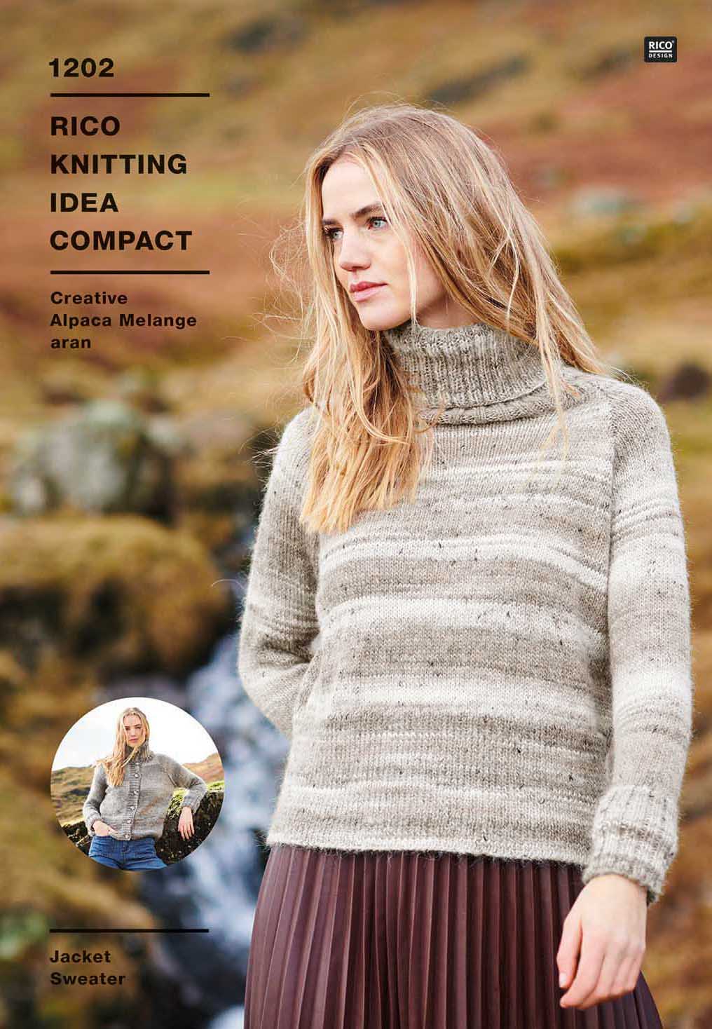 Rico Design Creative Alpaca Melange Aran - Jacket & Sweater (1202)