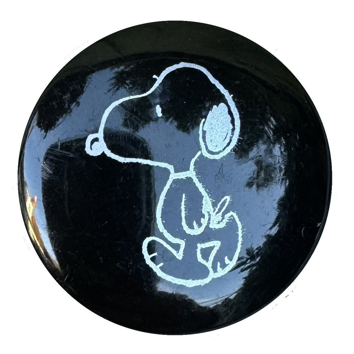 Italian Buttons Shallow Snoopy Shank Button (Black)