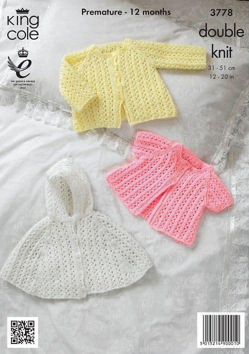 King Cole Baby Glitz DK - Cape & Jackets (3778)