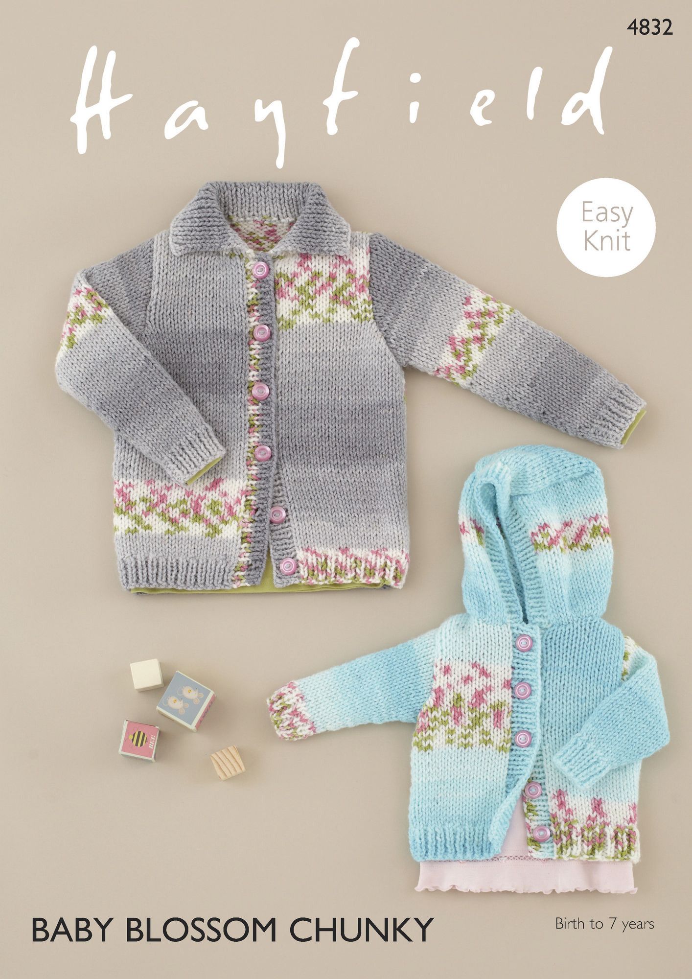 Hayfield Baby Blossom Chunky - Cardigans (4832)