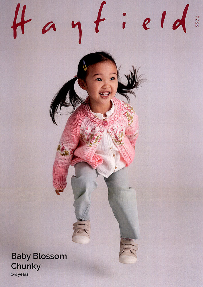 Hayfield Baby Blossom Chunky - Cardigan (5572)