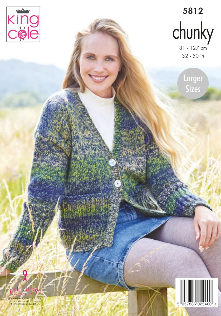 King Cole Autumn Chunky - Ladies Cardigans (5812)