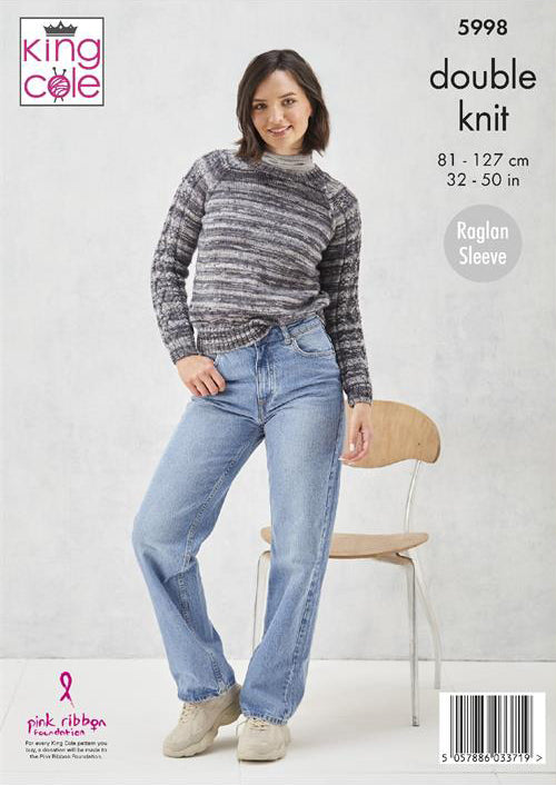 King Cole Homespun Prism DK - Sweater & Cardigan (5998)