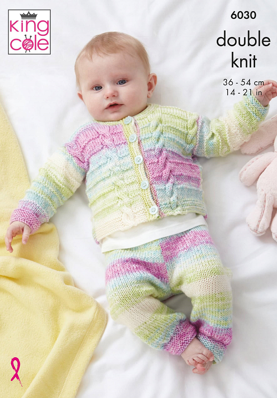 King Cole Cutie Pie DK - Hoodie, Cardigan & Leggings (6030)