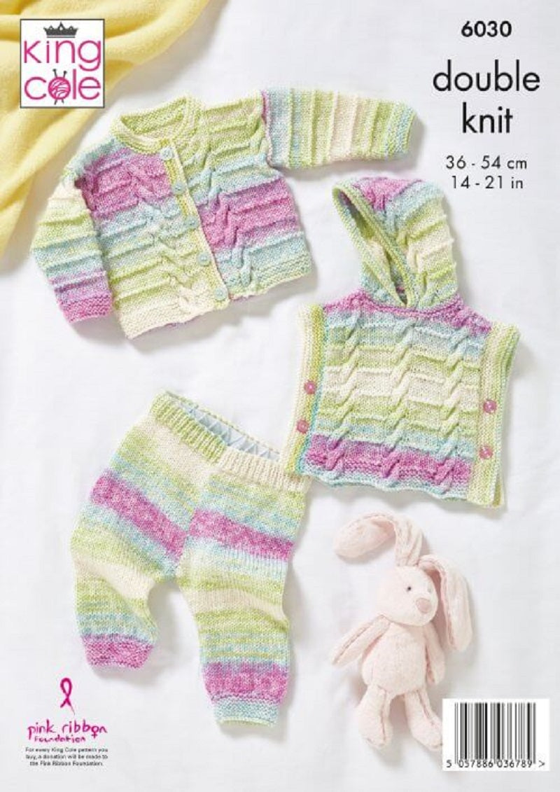 King Cole Cutie Pie DK - Hoodie, Cardigan & Leggings (6030)