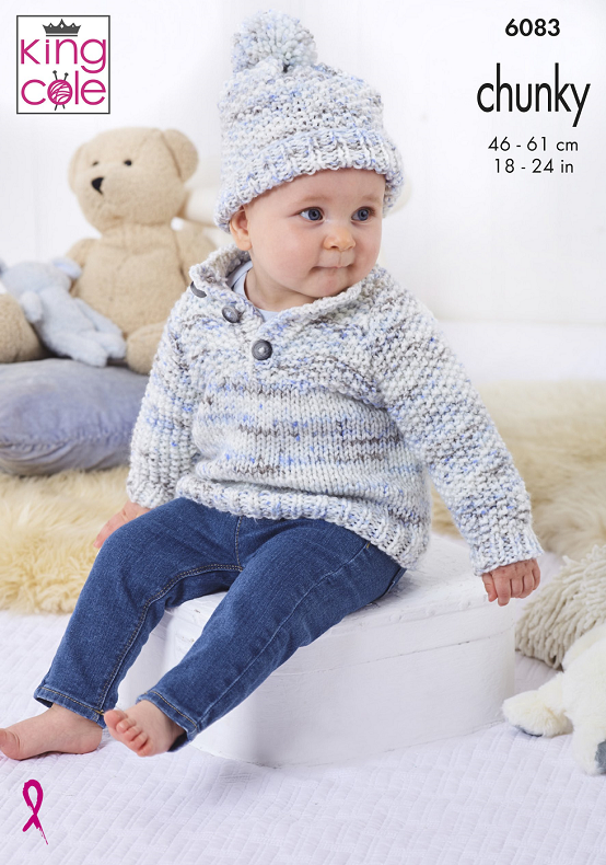 King Cole Bumble Chunky - Jacket, Sweaters & Hat (6083)