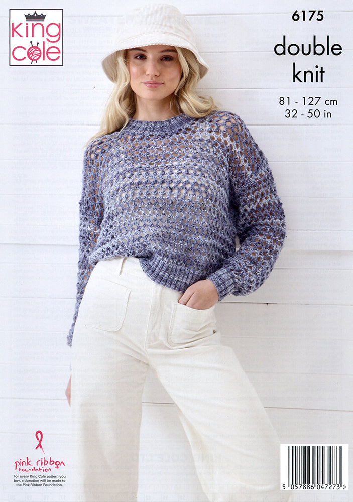 King Cole Homespun DK - Ladies Sweater & Tank (6175)