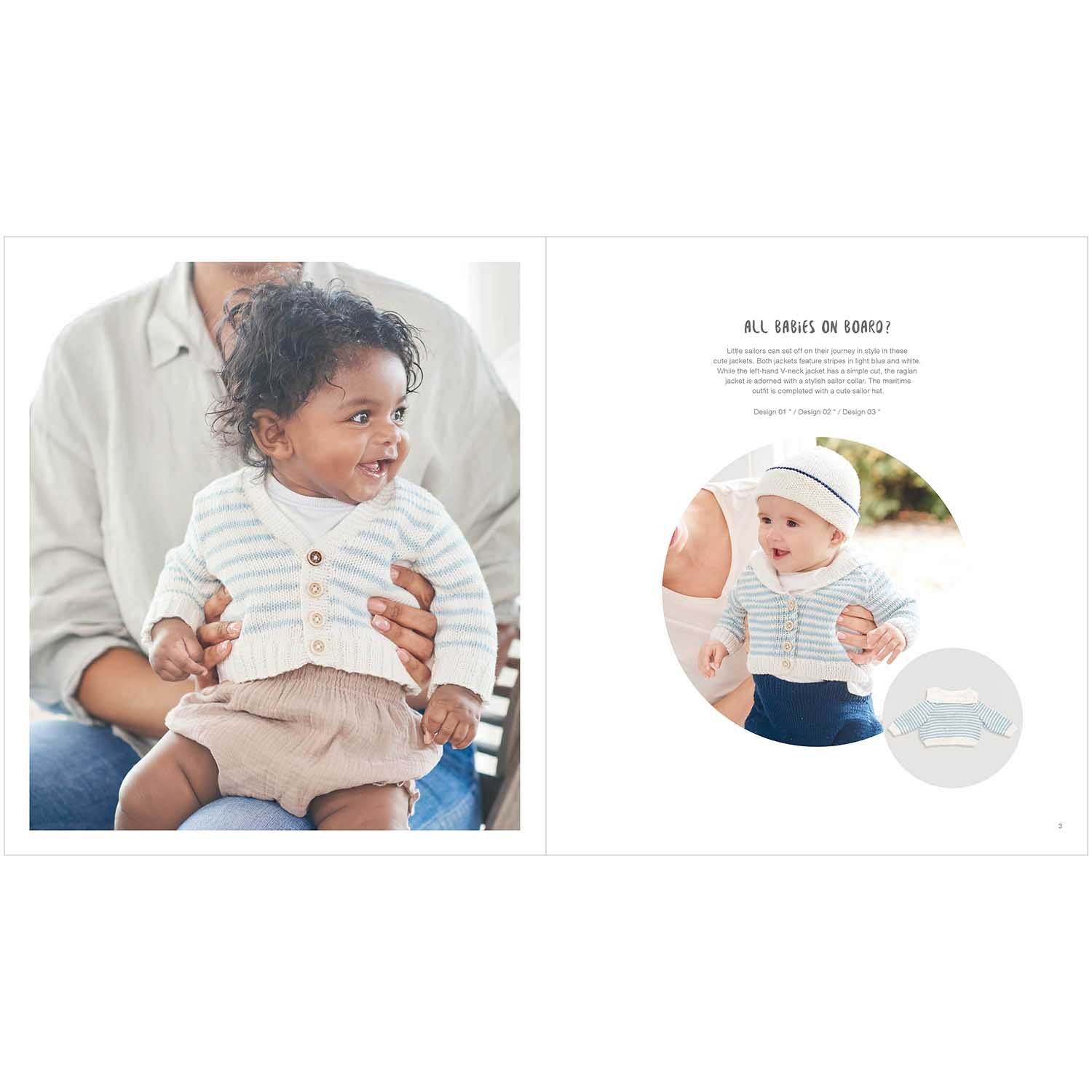 Rico Design Baby Organic Cotton - The Little Rico Baby Handknitting Booklet Bébé Breton (039)