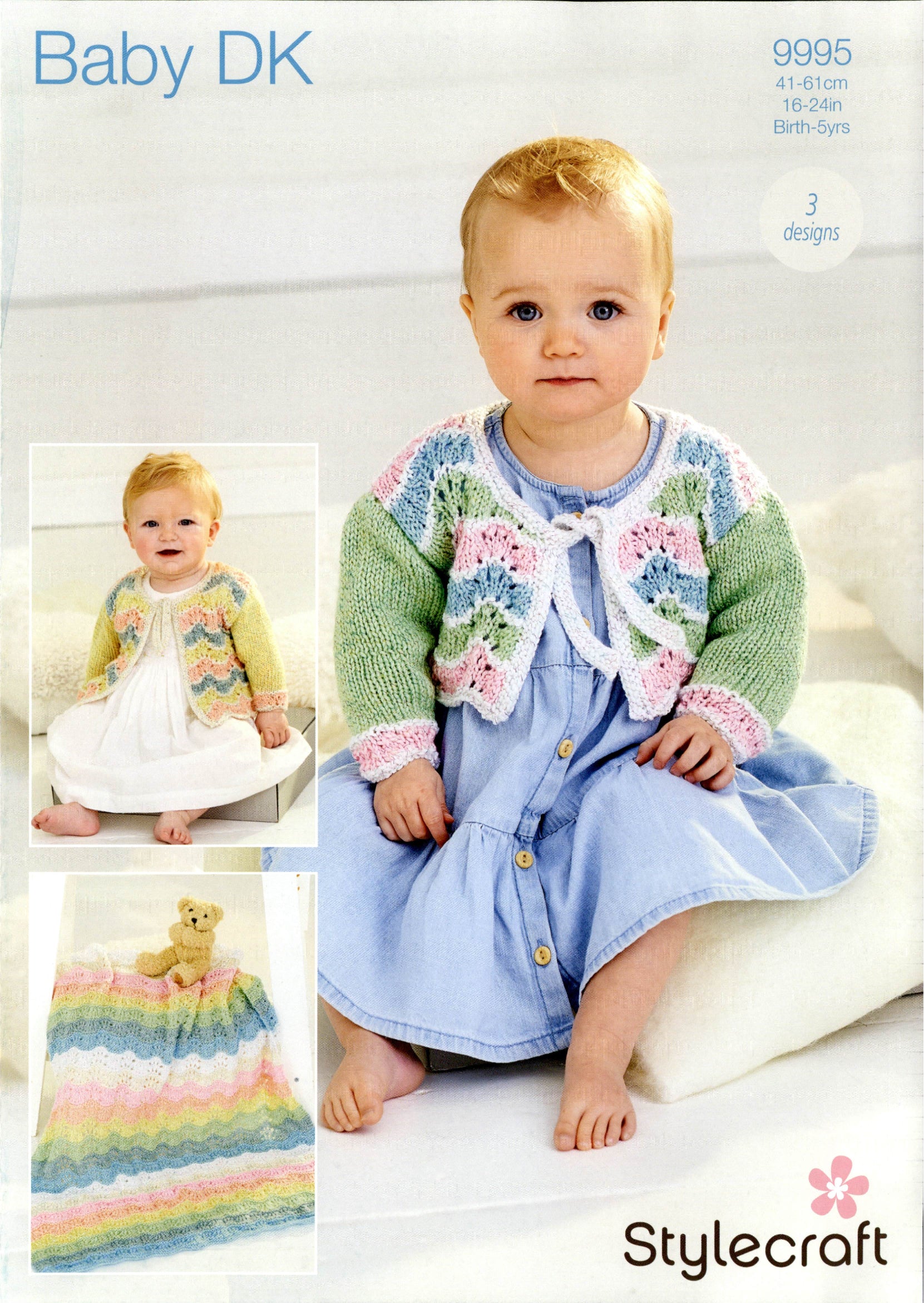 Stylecraft Baby Sparkle DK - Cardigans & Blanket (9995)