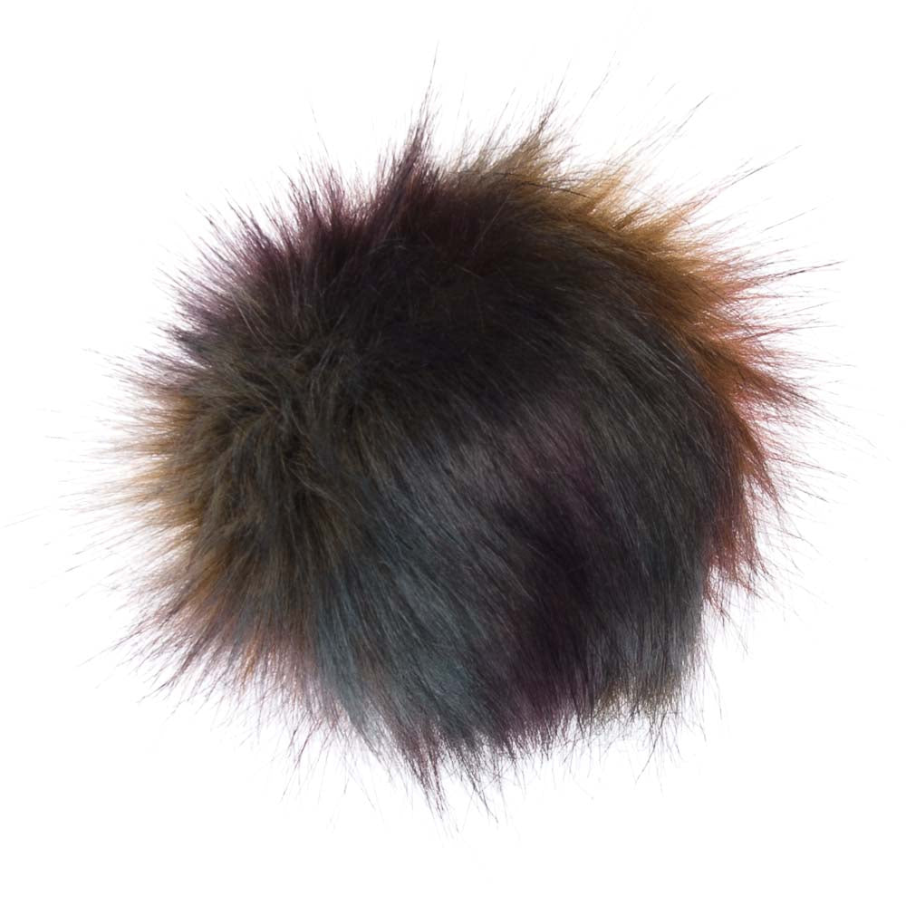 Rainbow PomPoms Faux Fur Pompom