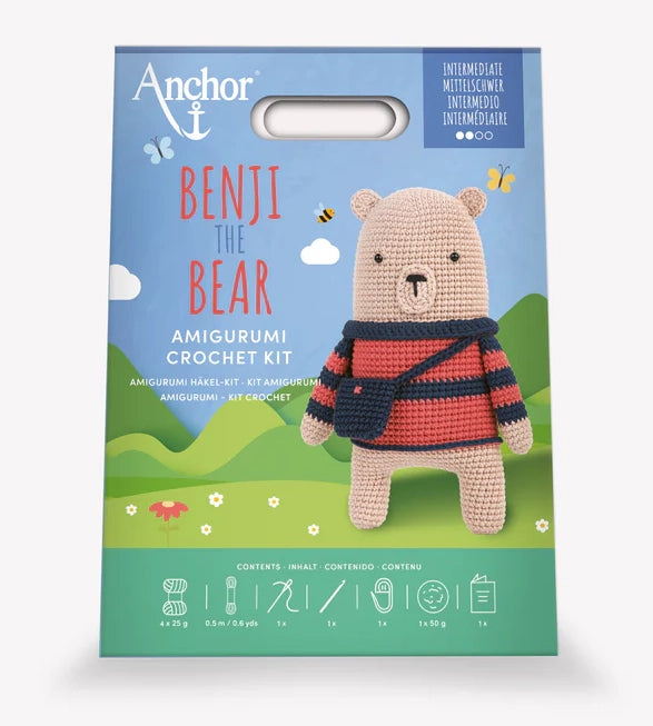Anchor Amigurumi Crochet Kit - Benji the Bear