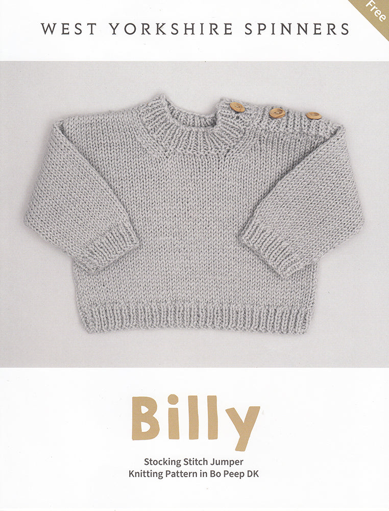 West Yorkshire Spinners Bo Peep Luxury Baby DK - Billy Stocking Stitch Jumper