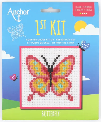 Anchor 1st Kit - Butterfly (Counted Cross Stitch Kit)