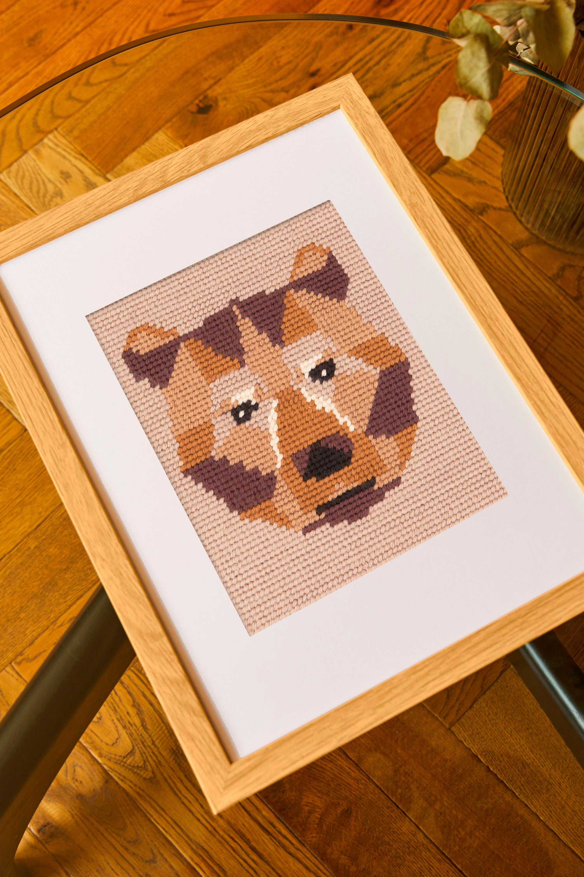 DMC Geo Bear by Quail Studio (Tapestry & Needlepoint Kit)